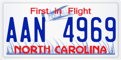 NC license plate AAN4969