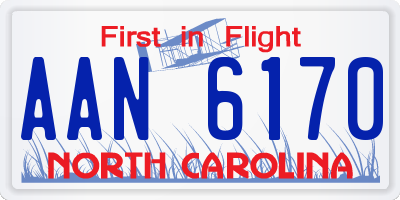 NC license plate AAN6170