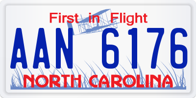NC license plate AAN6176