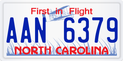 NC license plate AAN6379