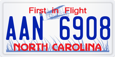 NC license plate AAN6908