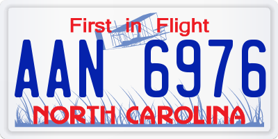 NC license plate AAN6976