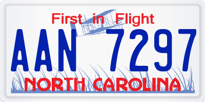 NC license plate AAN7297