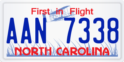 NC license plate AAN7338
