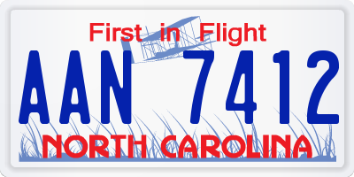 NC license plate AAN7412
