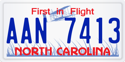 NC license plate AAN7413