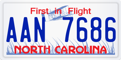 NC license plate AAN7686