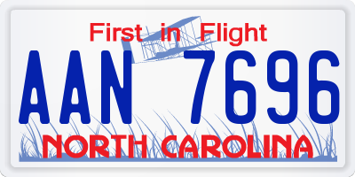 NC license plate AAN7696