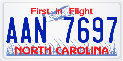 NC license plate AAN7697