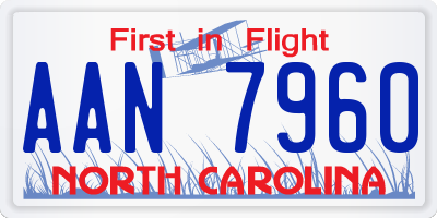 NC license plate AAN7960