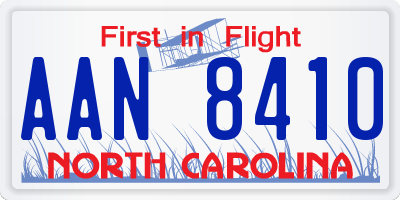 NC license plate AAN8410