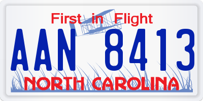 NC license plate AAN8413