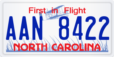 NC license plate AAN8422