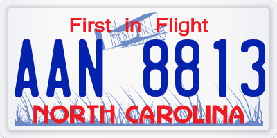 NC license plate AAN8813