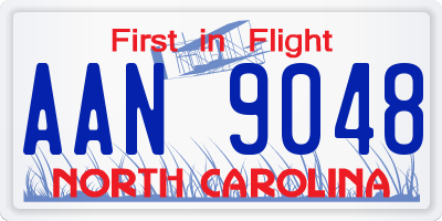 NC license plate AAN9048