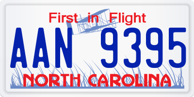 NC license plate AAN9395