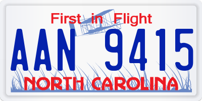 NC license plate AAN9415