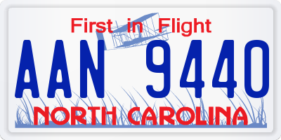 NC license plate AAN9440
