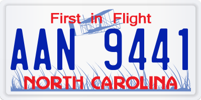 NC license plate AAN9441