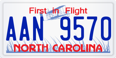 NC license plate AAN9570