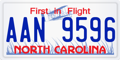 NC license plate AAN9596