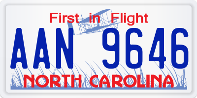 NC license plate AAN9646