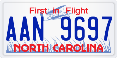 NC license plate AAN9697