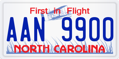 NC license plate AAN9900