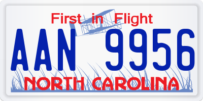 NC license plate AAN9956