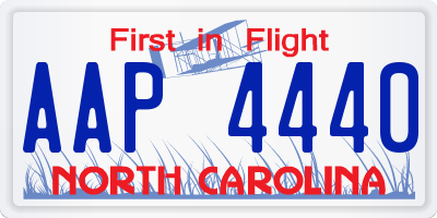 NC license plate AAP4440