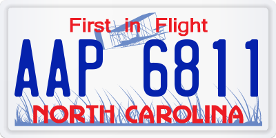 NC license plate AAP6811