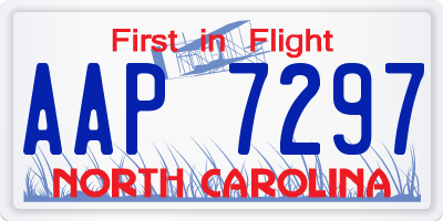 NC license plate AAP7297