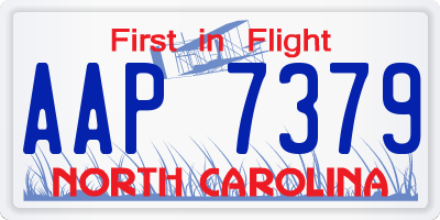 NC license plate AAP7379