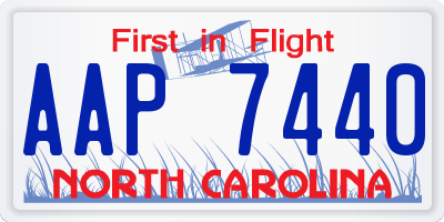 NC license plate AAP7440
