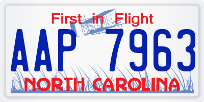 NC license plate AAP7963