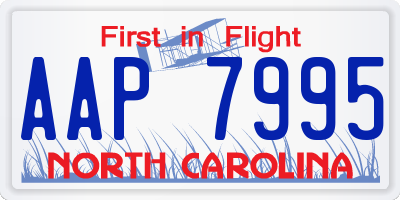 NC license plate AAP7995