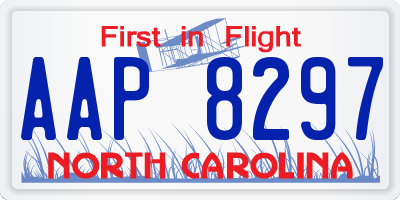 NC license plate AAP8297