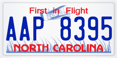 NC license plate AAP8395