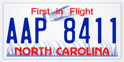 NC license plate AAP8411