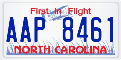 NC license plate AAP8461