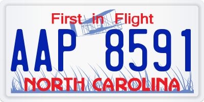 NC license plate AAP8591