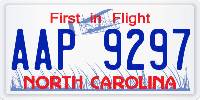 NC license plate AAP9297