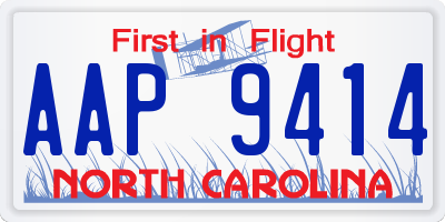 NC license plate AAP9414