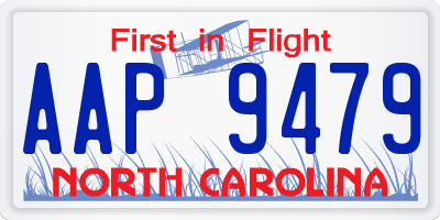 NC license plate AAP9479