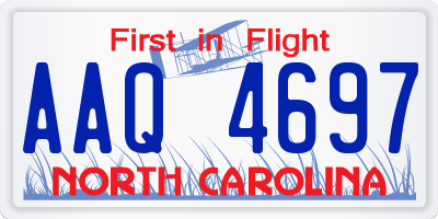 NC license plate AAQ4697