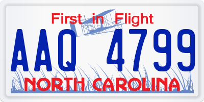 NC license plate AAQ4799