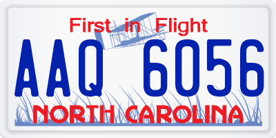 NC license plate AAQ6056