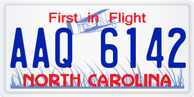 NC license plate AAQ6142