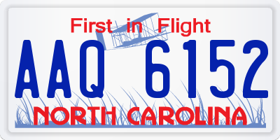 NC license plate AAQ6152