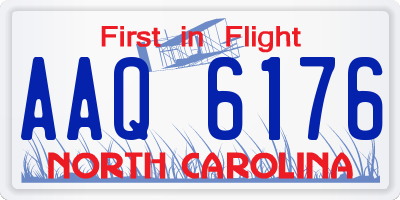 NC license plate AAQ6176